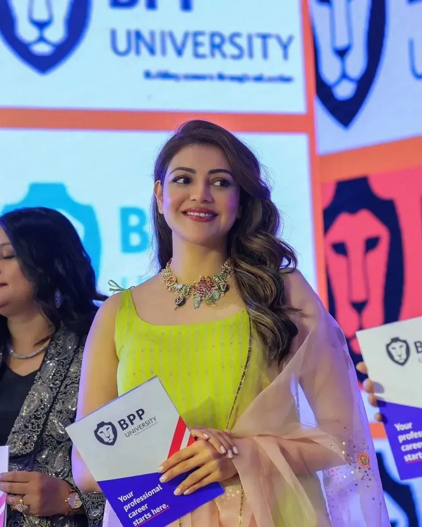 KAJAL AGGARWAL AT BPP UNIVERSITY MEET AND GREET PROGRAM IN HYDERABAD 6